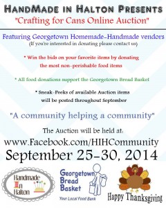 Handmade In Halton (North) Georgetown Bread Basket Auction Event